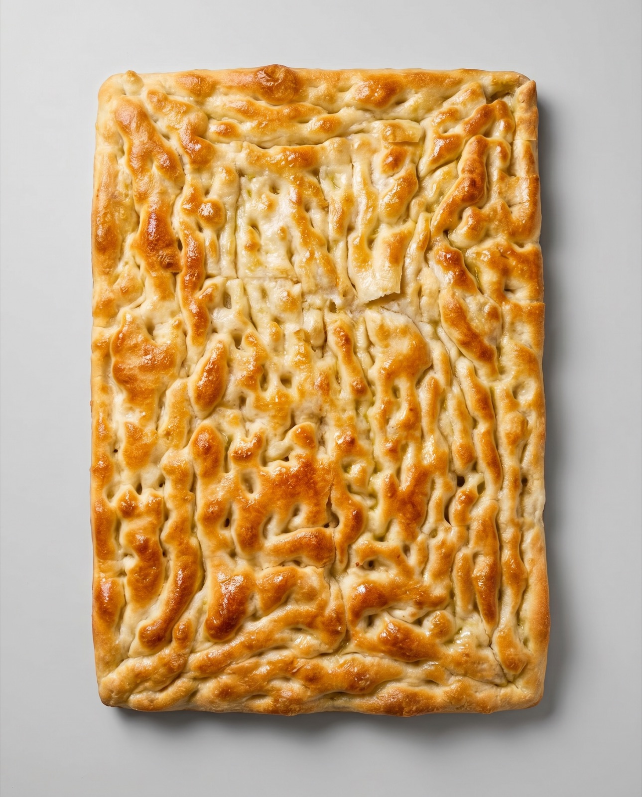 Focaccia genovese classica appena sfornata